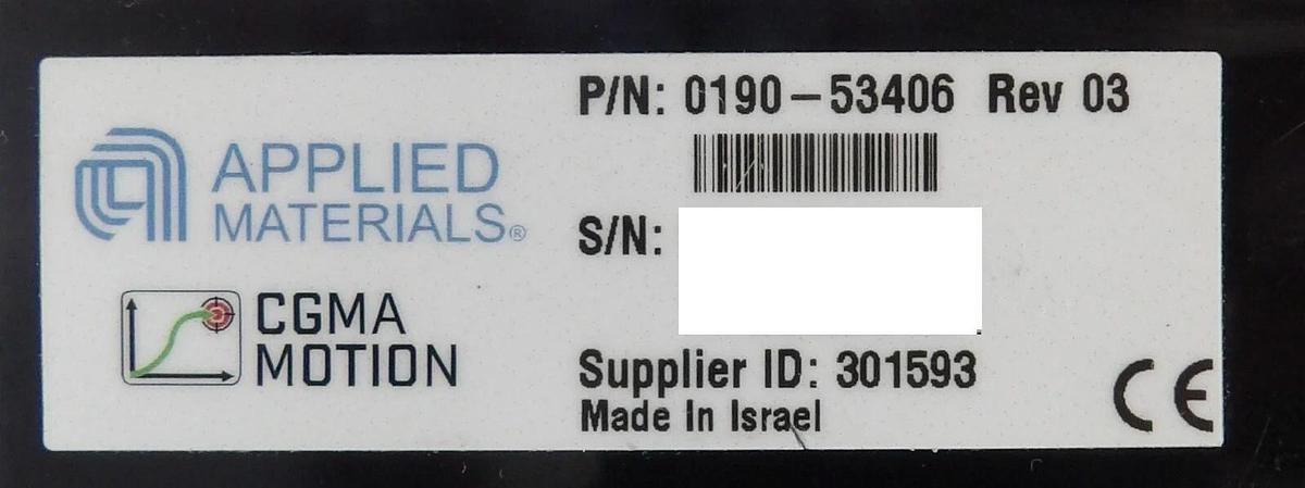 Used Elmo Motion 0190-53406 Butterfly Valve Module Assembly Working Surplus