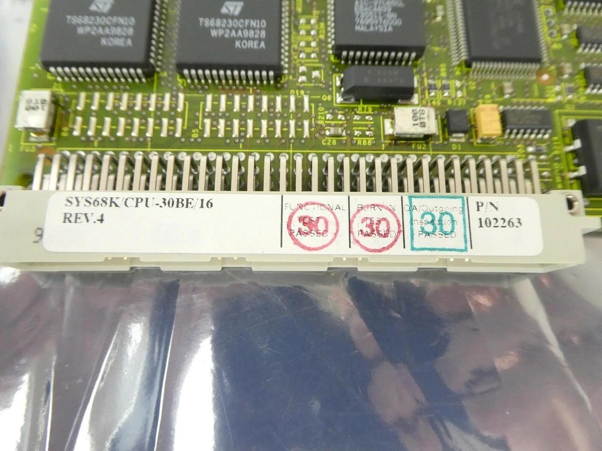 Used Force Computers 102263 CPU Processor VME PCB Card SYS68K/CPU-30BE/16 Bio-Rad Q7