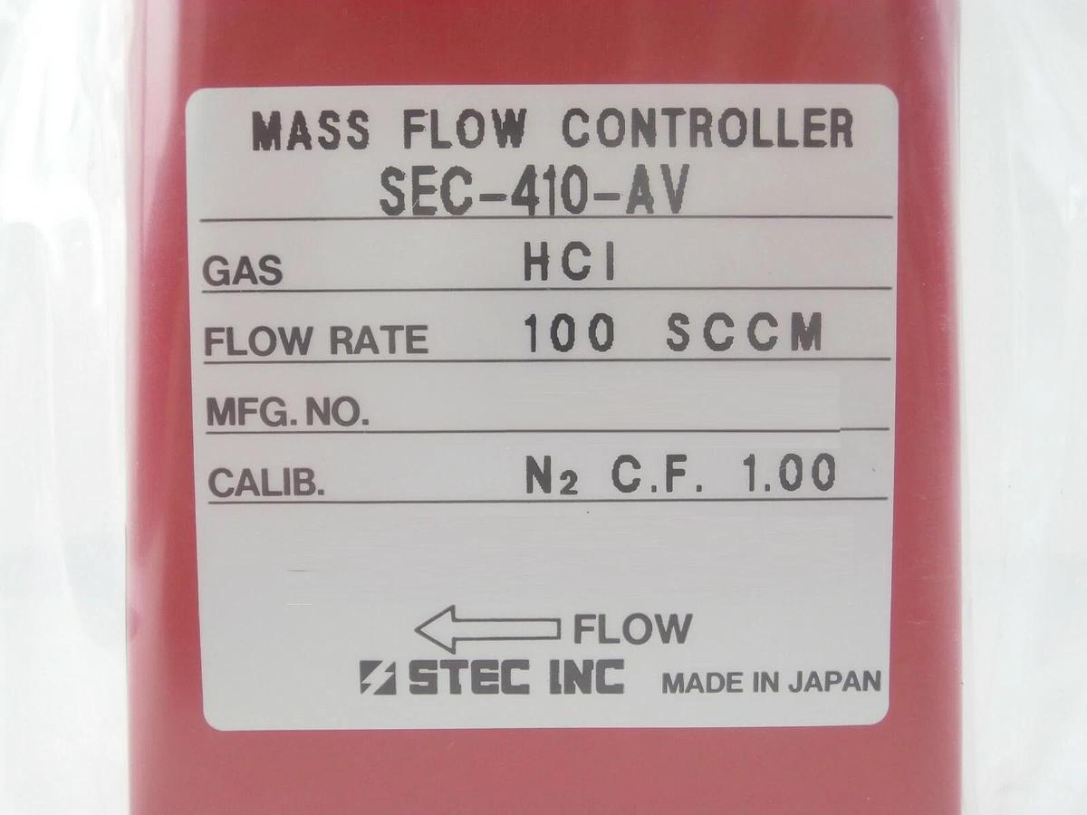 STEC SEC-410-AV Mass Flow Controller MFC SEC-410 100 SCCM HCI New Surplus