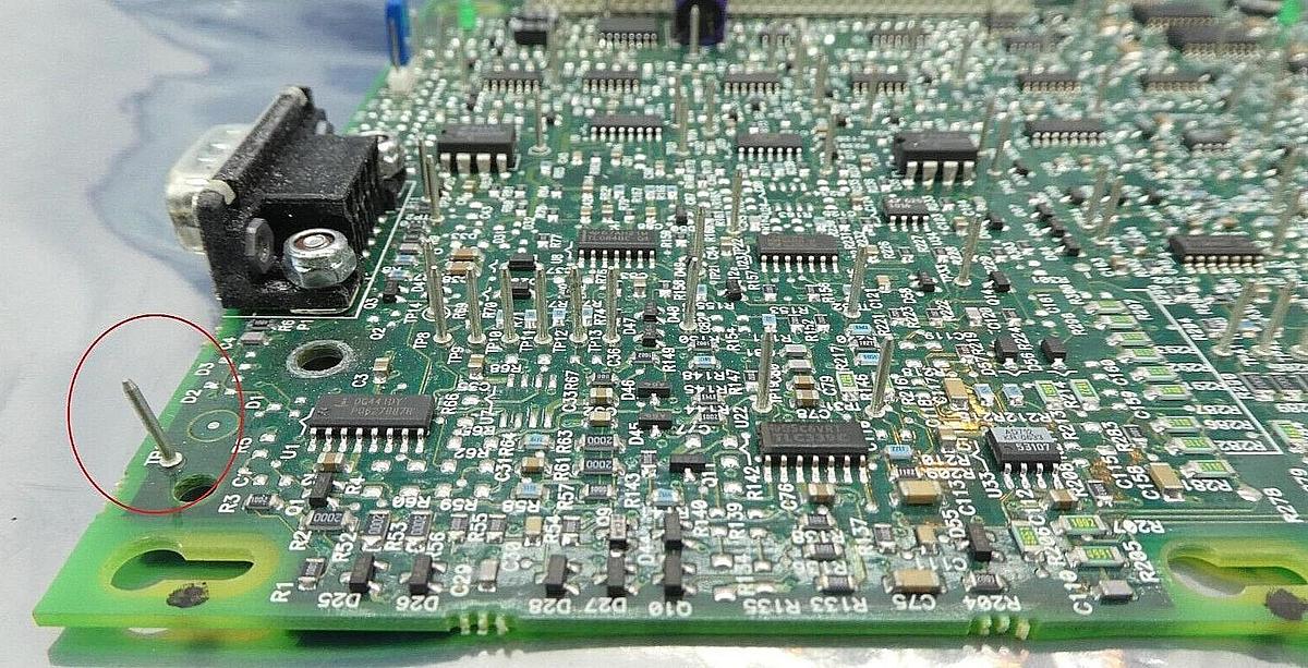 Used AE Advanced Energy 2301478-B Pinnacle Standard Logic PCB 1303394 Bent Pins As-Is