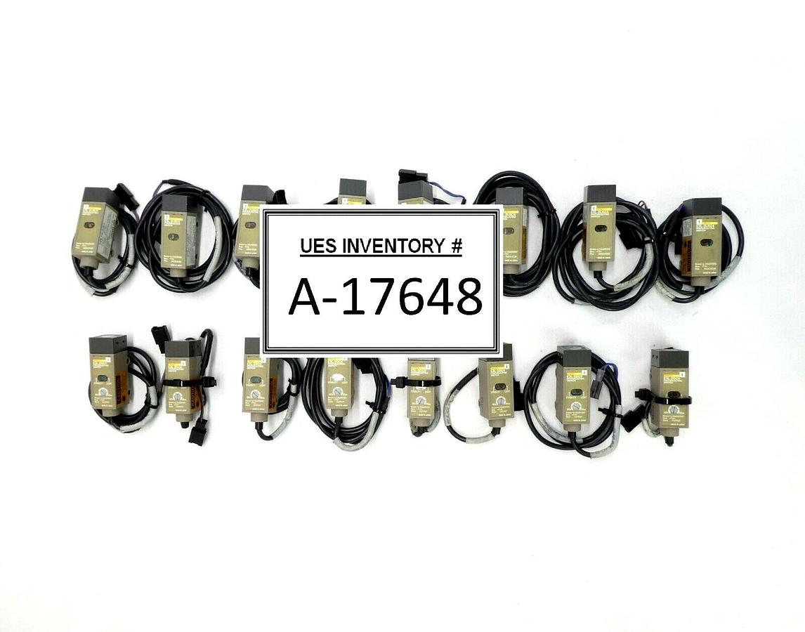 Used Omron E3L Photoelectric Switch E3L-2LRC4 E3L-2DC4 Lot of 16 Working Surplus