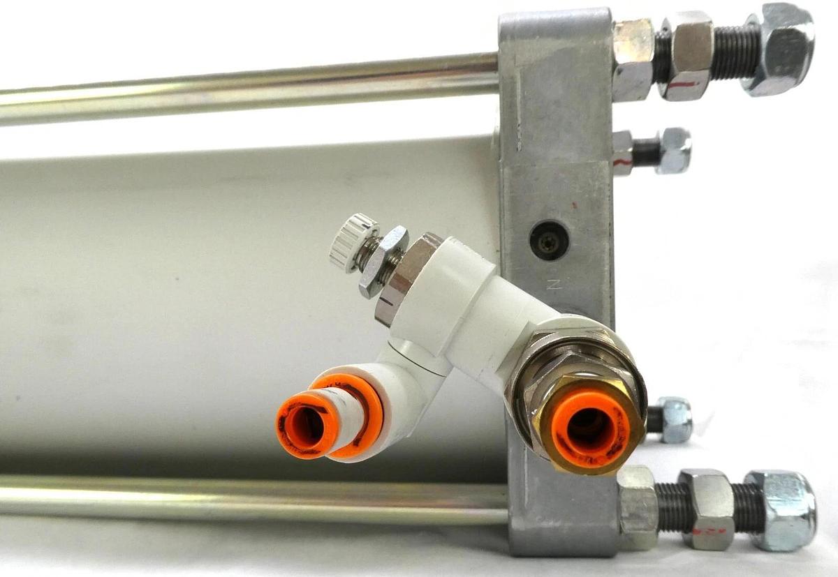Used SMC CDS2b160TN-650-DUX00228 Tie Rod Pneumatic Air Cylinder Cs2 Working Surplus
