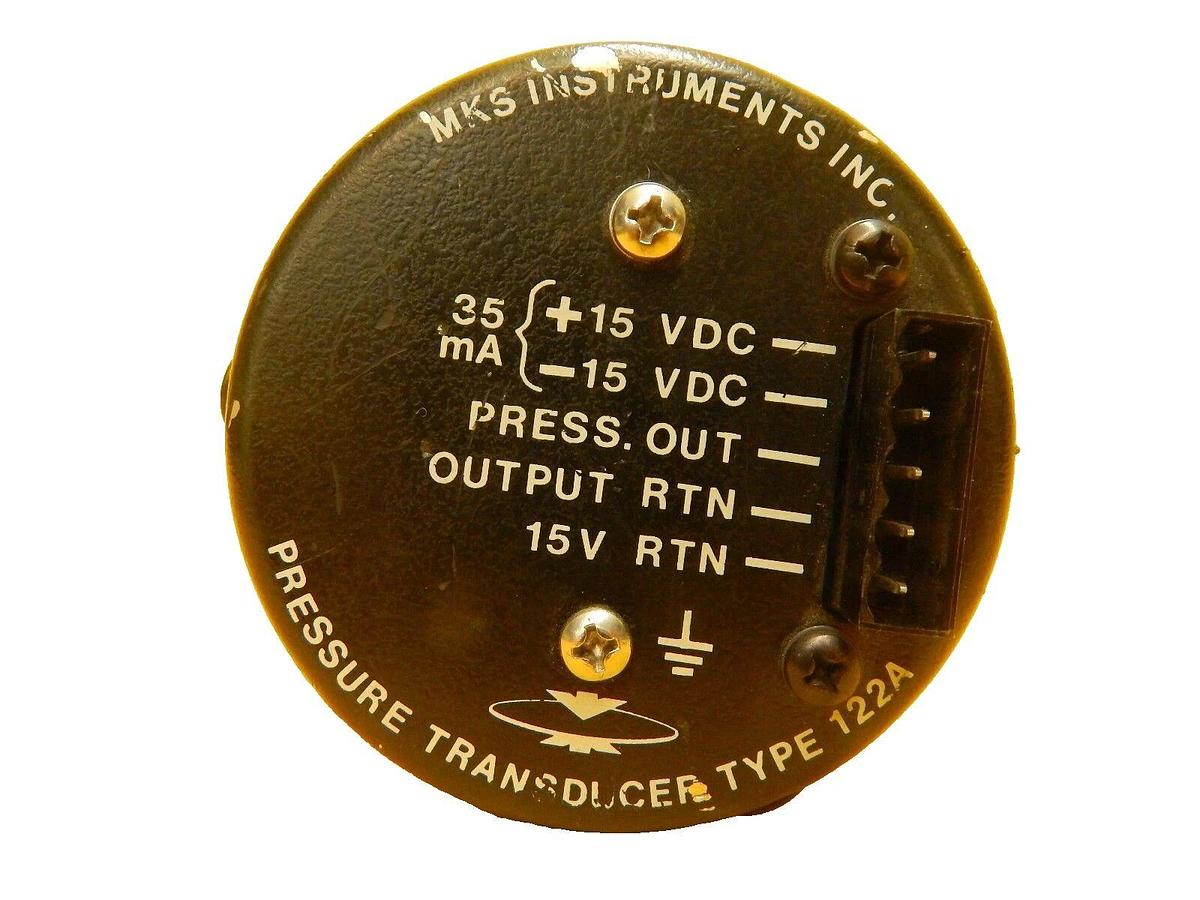 Used MKS Instruments 122AA-00010-B-SP053-80 Baratron Transducer Tested Working