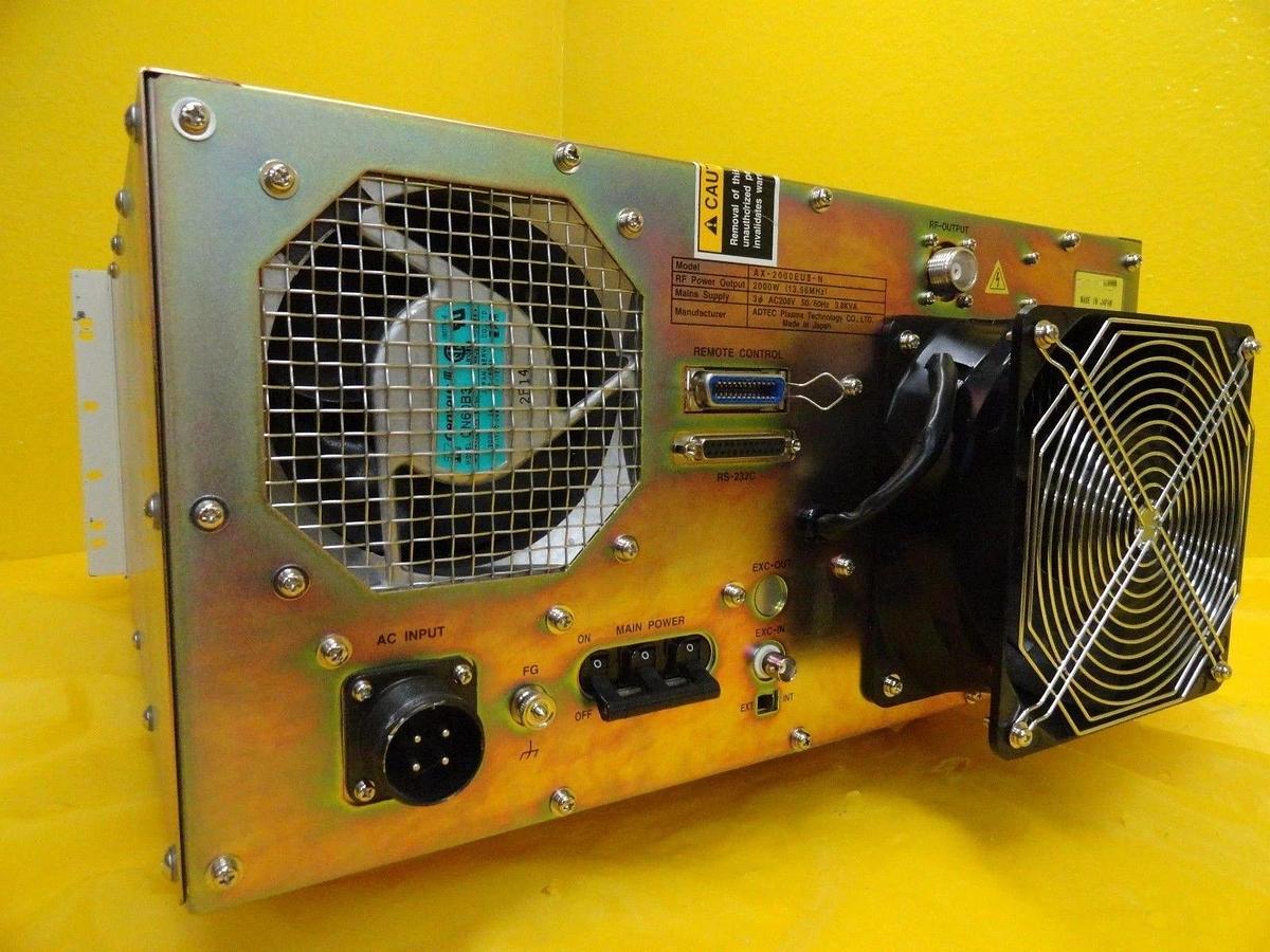 Used ADTEC Plasma Technology AX-2000EUII-N RF Generator Novellus 27-286651-00 Tested