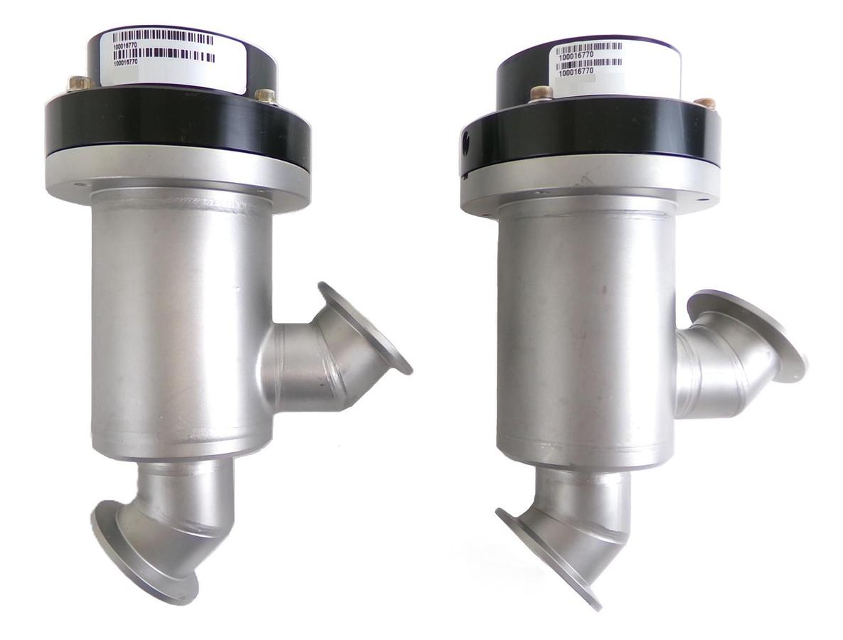 Used MKS Instruments 100016770 UHV Angle Valve Reseller Lot of 2 Working Surplus