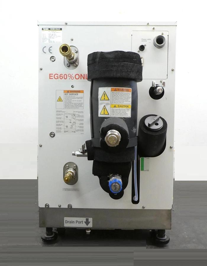 Used SMC INR-496-001C Recirculating Thermo Chiller EG60% ONLY Tested Working