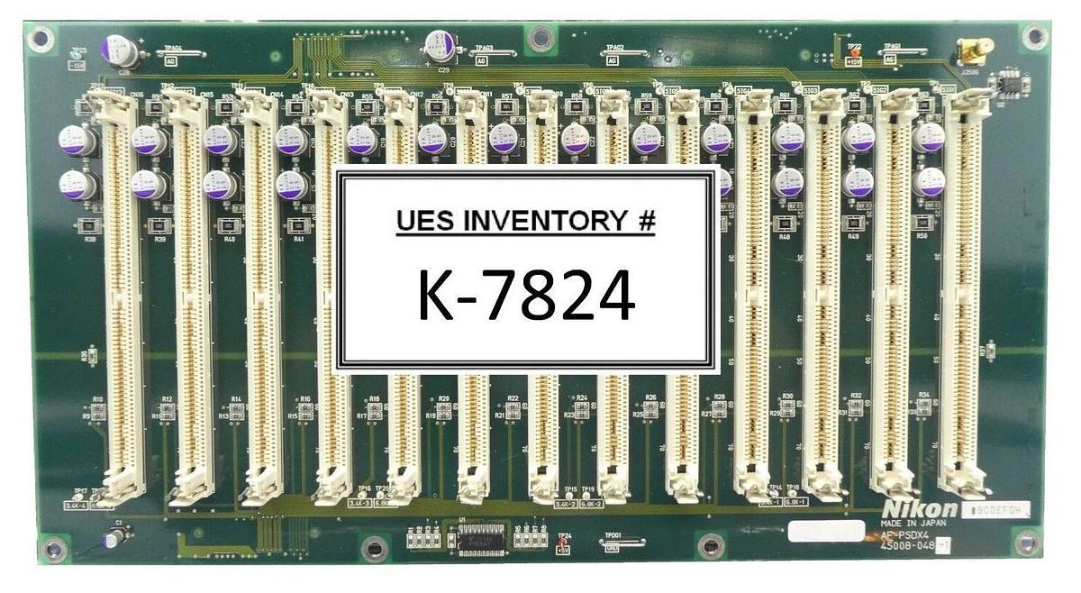 Used Nikon 4S008-048-1 Relay Backplane PCB AF-PSDX4 Copper Exposed NSR Series Working