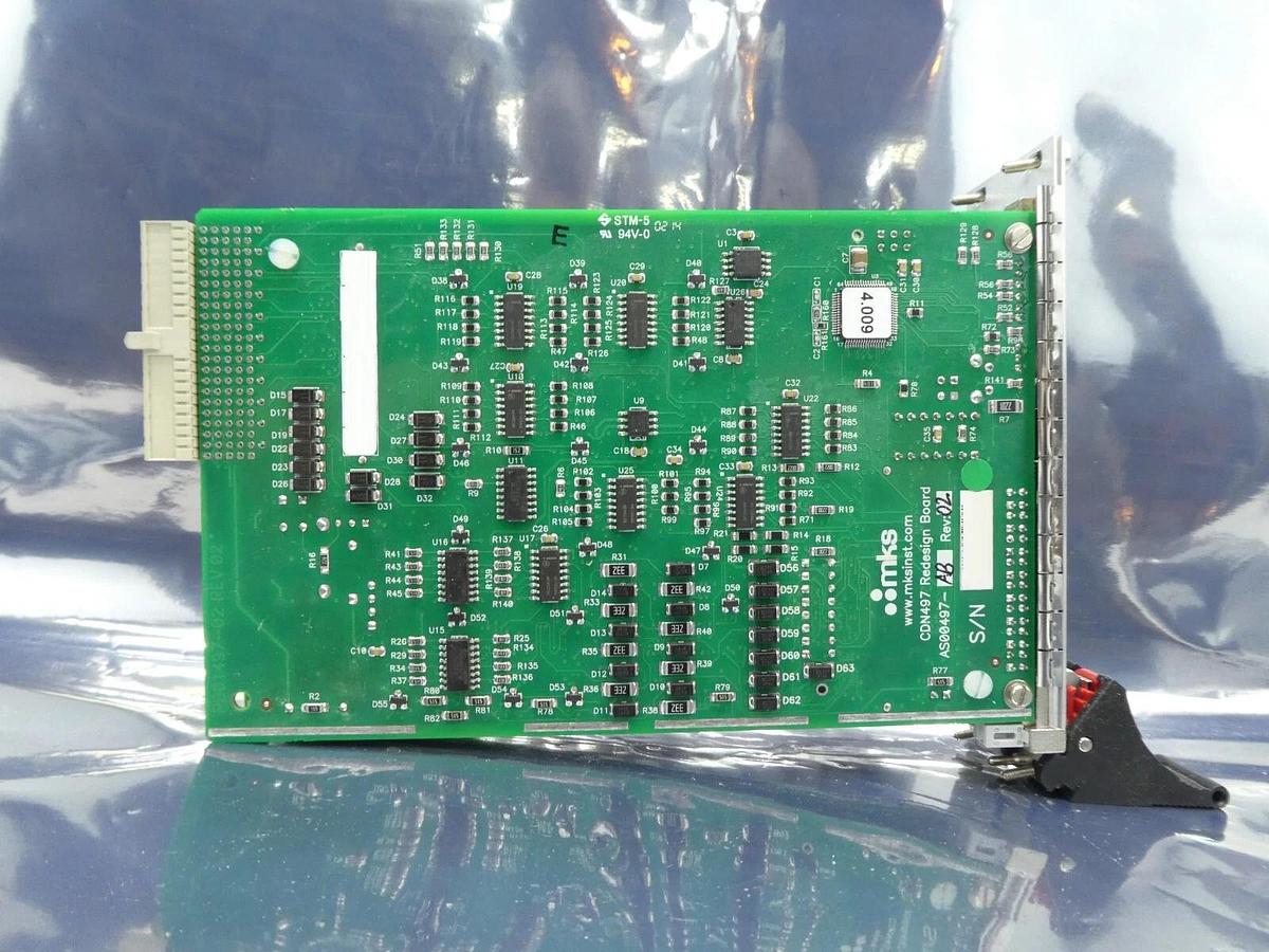 Used MKS Instruments AS01500-63 Interlock PCB Card CDN500R-63 AMAT 0090-05655 Working