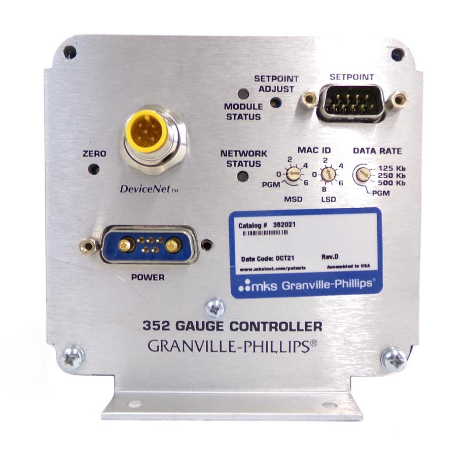 Used Granville-Phillips 352021 Ion Gauge Controller Series 352 MKS Working