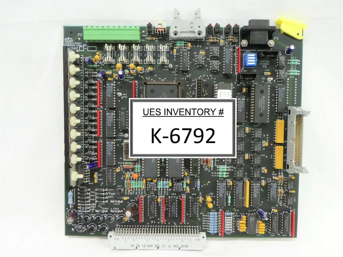 Used SVG Silicon Valley Group 80166F3-01 VB Station CPU BD PCB Card 90S DUV Working