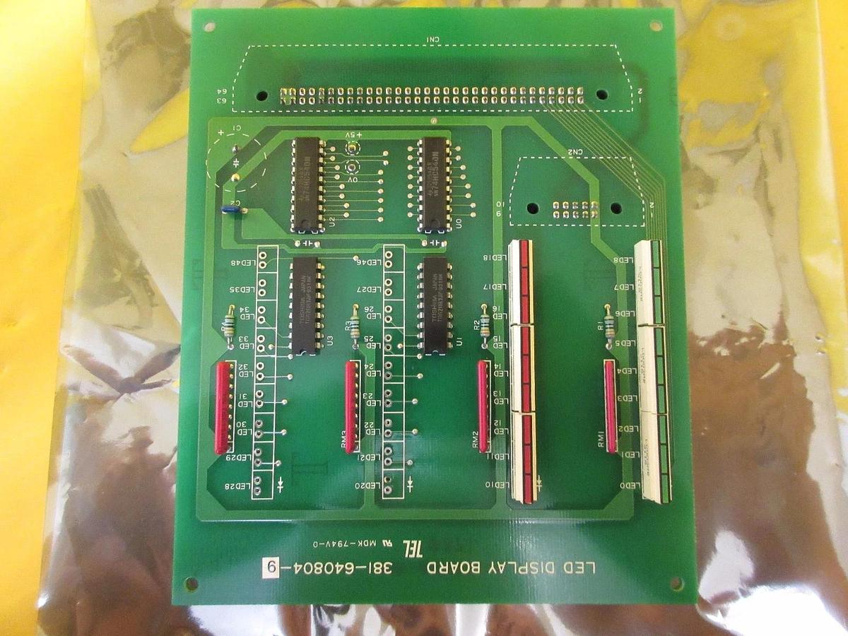 Used TEL Tokyo Electron 381-640804-9 LED Display Board PCB Clean Track MARK 8 Working