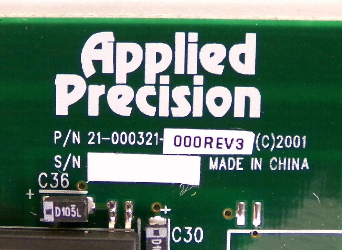 Used Applied Precision 21-000321-000 NanoValve Controller PCB AMAT Working Surplus