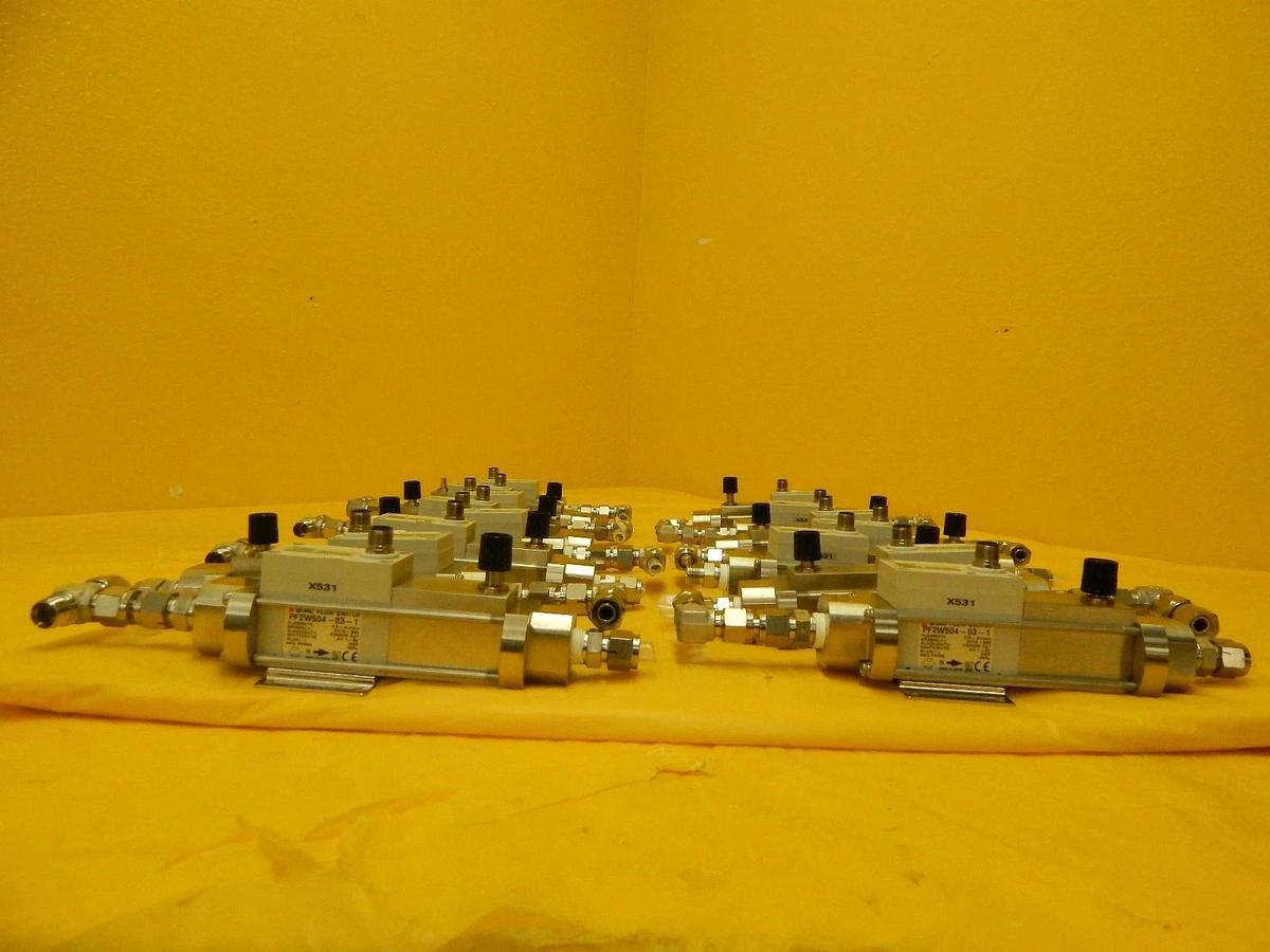 Used SMC PF2W504-03-1 Water Flow Switch Assembly Reseller Lot of 15 Used Working