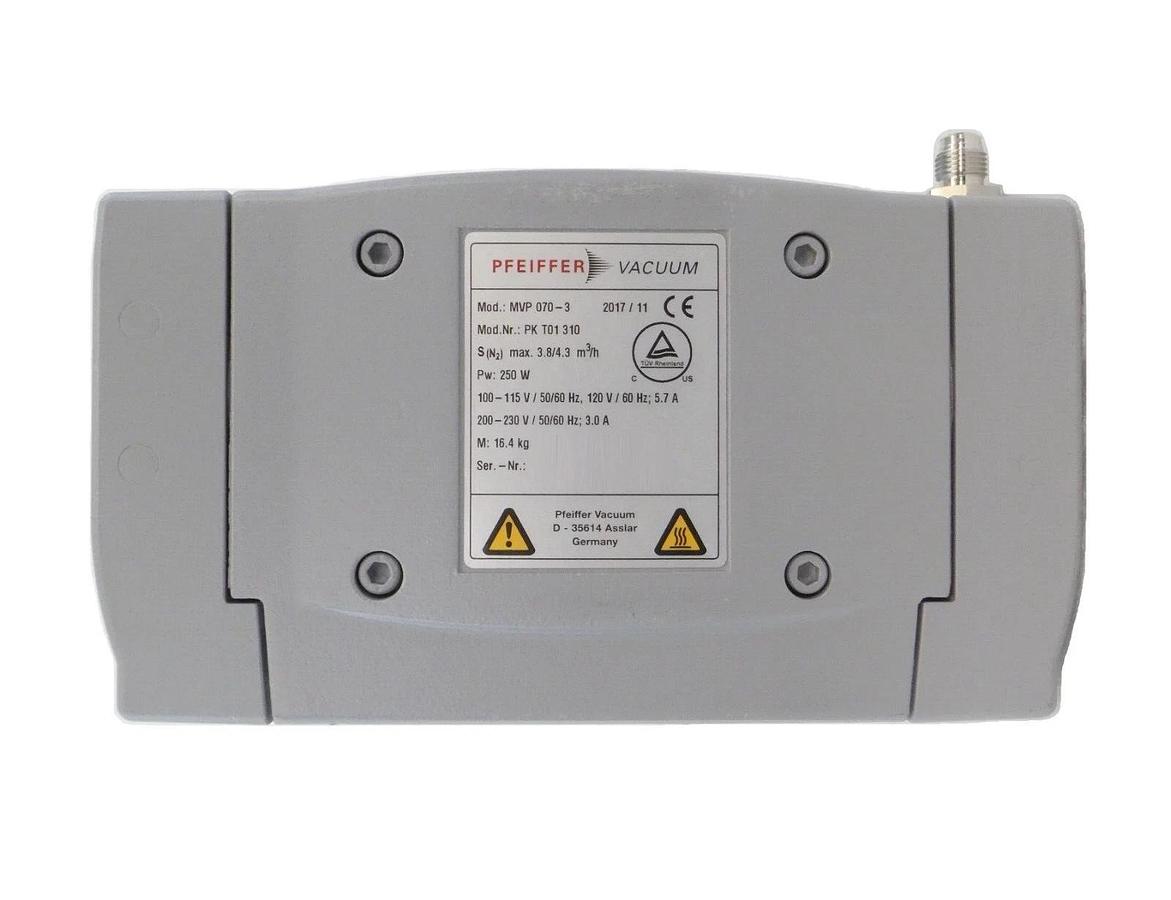 Used Pfeiffer PK T01 310 Diaphragm Vacuum Pump MVP 070-3 Spare Surplus