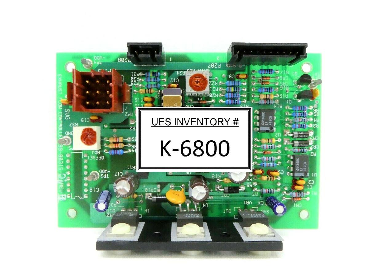 Used SVG Silicon Valley Group 99-80315-01 Exhaust Flow Controller PCB Rev. B Working