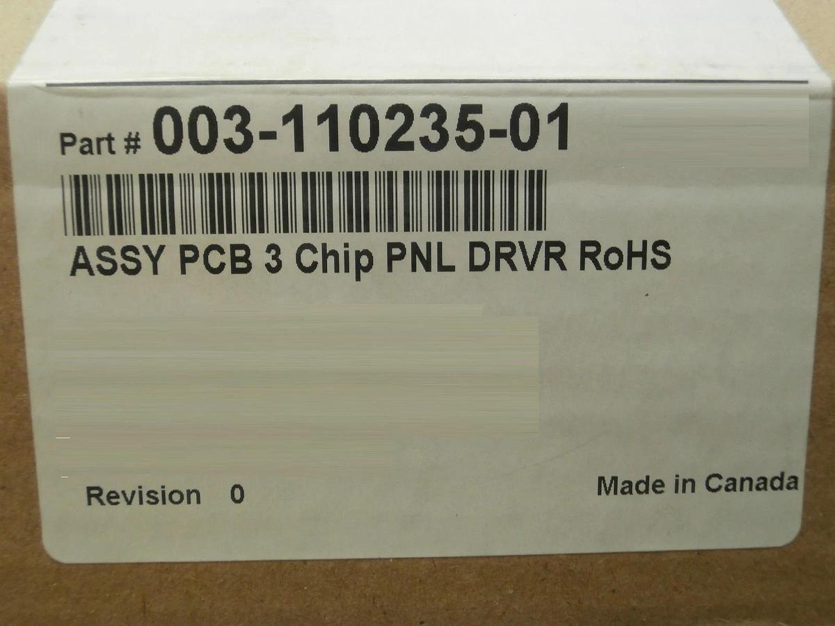 Christie 003-110235-01 3 Chip Panel Driver PCB Assembly 015-100071-01 New