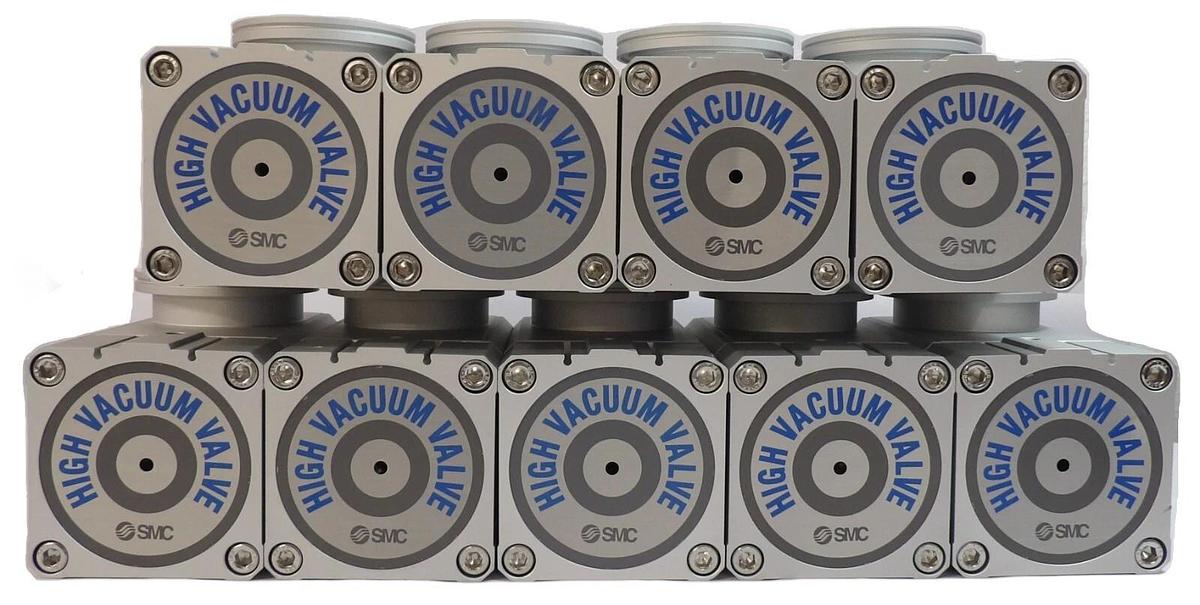 SMC XLA-80-X741 High Vacuum Angle Valve Vacuum Series Lot of 9 New Surplus