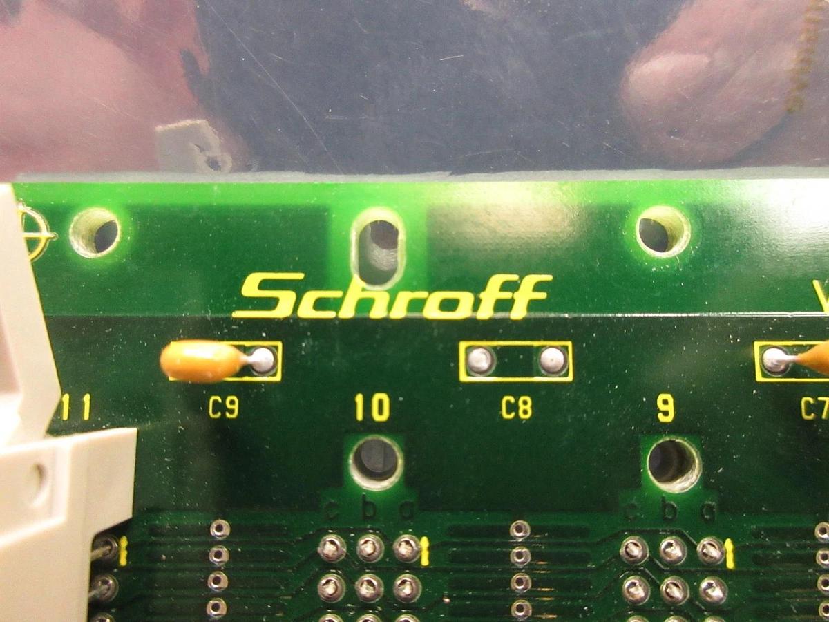 Used Schroff 60800-381 VME Systembus 11-Slot Backplane Board PCB Used Working