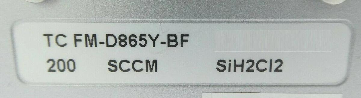 Used Aera TC FM-D865Y-BF Mass Flow Meter MFC FM-D865 200 SCCM SiH2Cl2 Working Spare