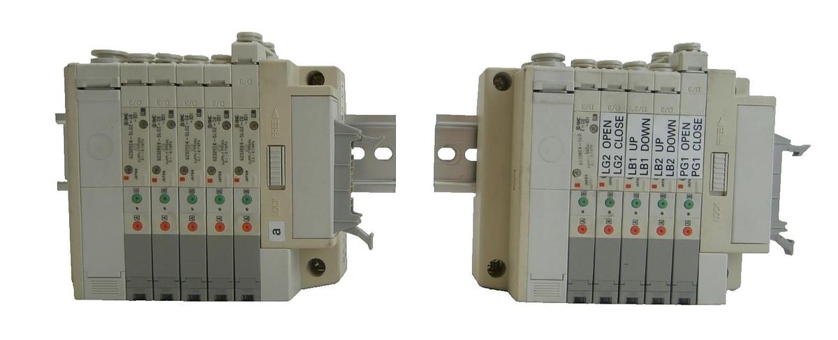 Used SMC 5-Port Pneumatic Manifold Lot of 2 TEL Tokyo Electron 3D80-000053-V1 Used