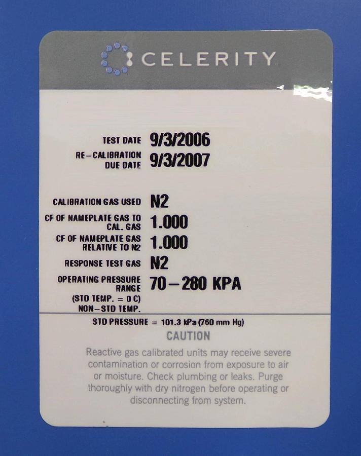 Used Celerity FC-2979MEP5 Mass Flow Controller N2 Ar Reseller Lot of 3 Working Spare