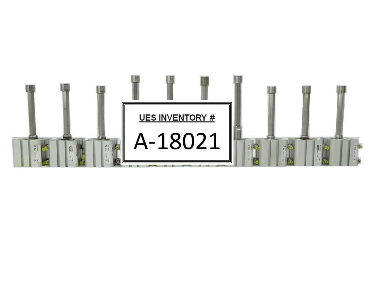 Used SMC CQSB25-15D Compact Cylinder CQS Reseller Lot of 10 TEL Lithius Working Spare