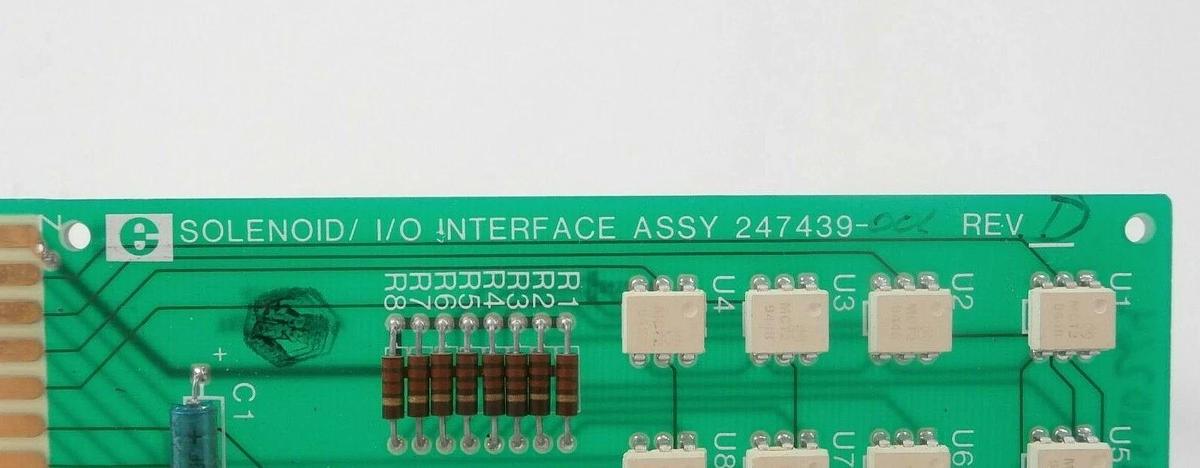 Used Electroglas 247439-001 Solenoid I/O Interface PCB Card 4085x PSM Working