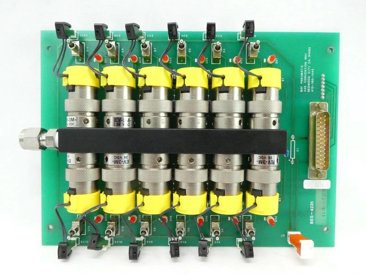 Used Bay Pneumatic BES-4235 Pnuematic Board PCB SVG 90S Working Spare