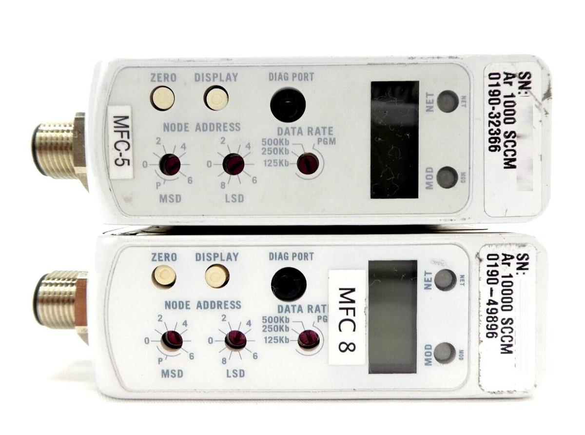 Used Brooks Instrument GF125CXXC Mass Flow Controller MFC GF125 Ar Reseller Lot of 12