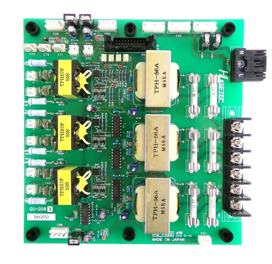Hasetec GU-208V Power Supply PCB TEL Tokyo Electron 5868-000003-V1 New Surplus