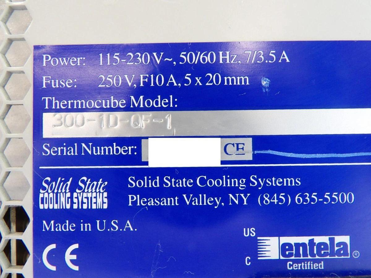 Used Solid State Cooling Systems 300-1D-QF-1 Chiller Thermo Cube Working Surplus