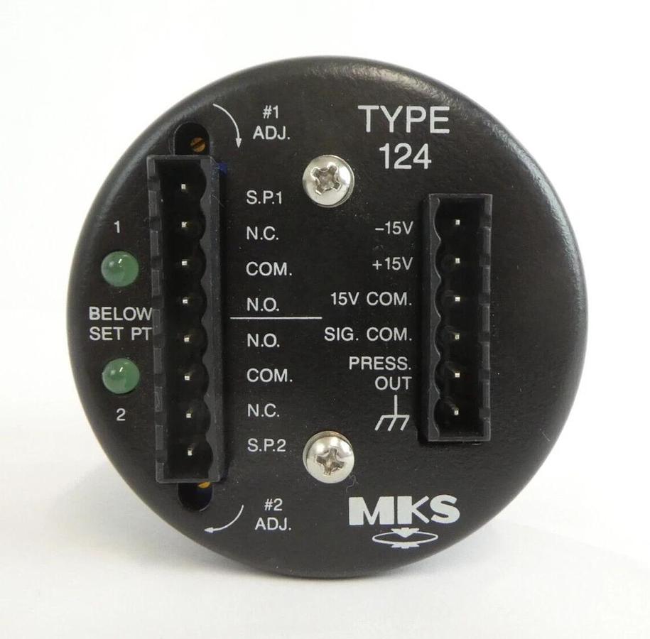 Used MKS Instruments 124AA-01000BB Baratron Pressure Transducer Type 124 Working