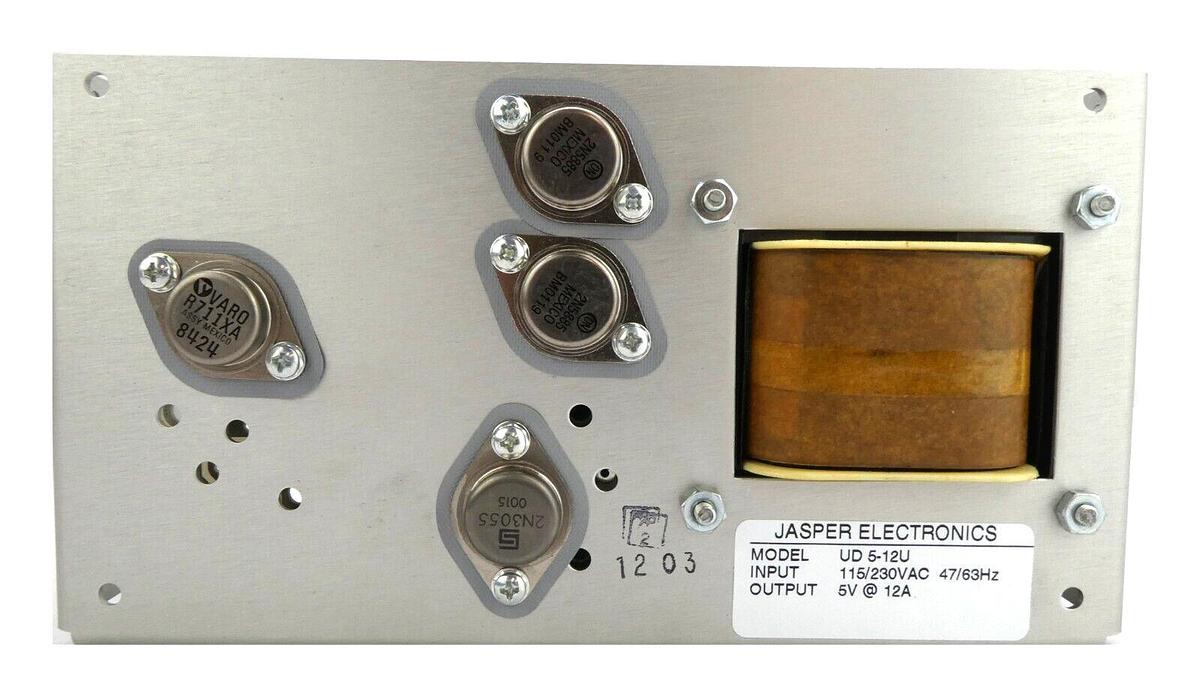 Used Jasper Electronics UD 5-12U Power Supply Working Surplus