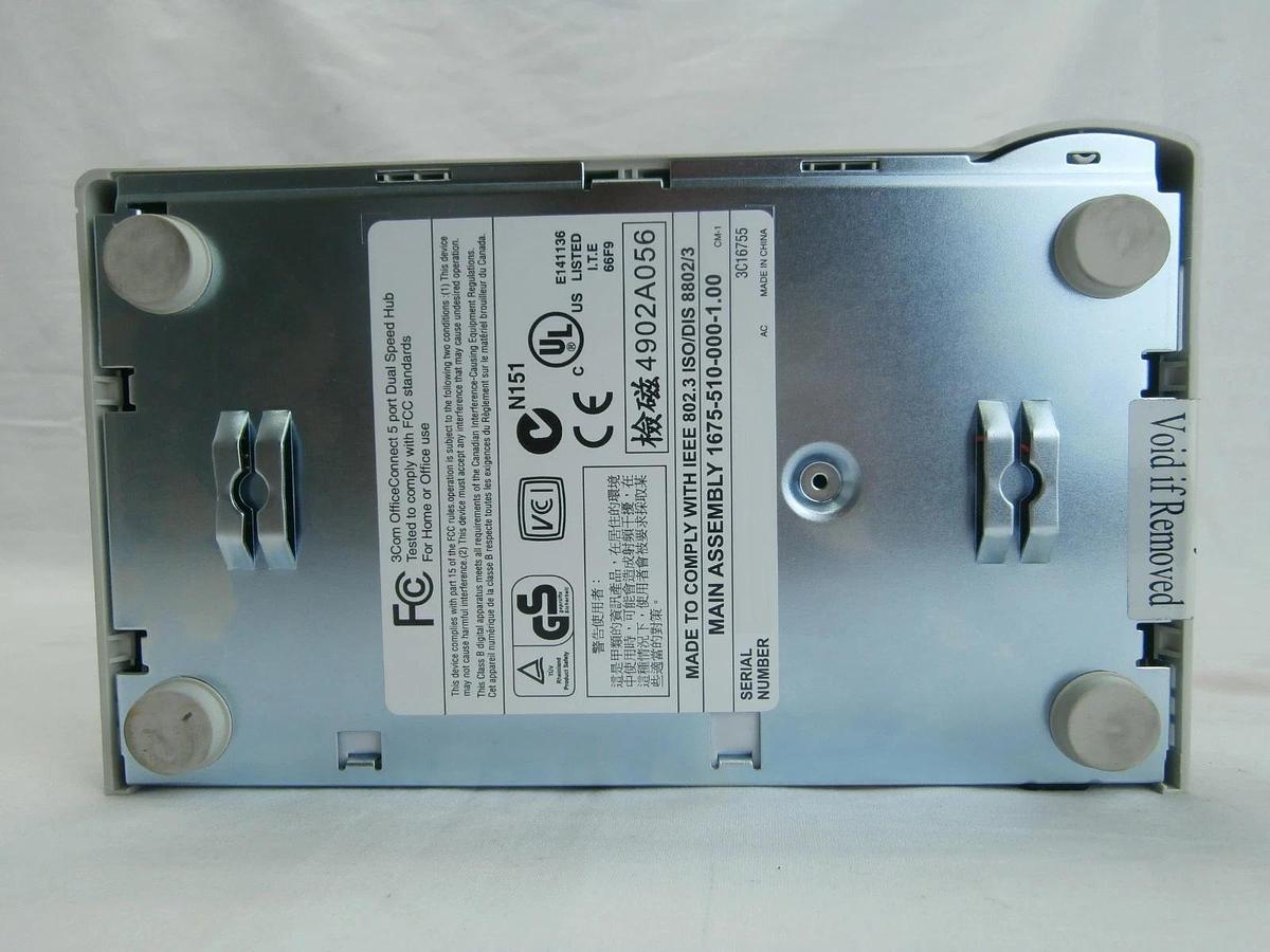 Used 3Com 1675-510-000-1.00 Office Connect 5-Port Dual Speed Hub Lot of 16 Used