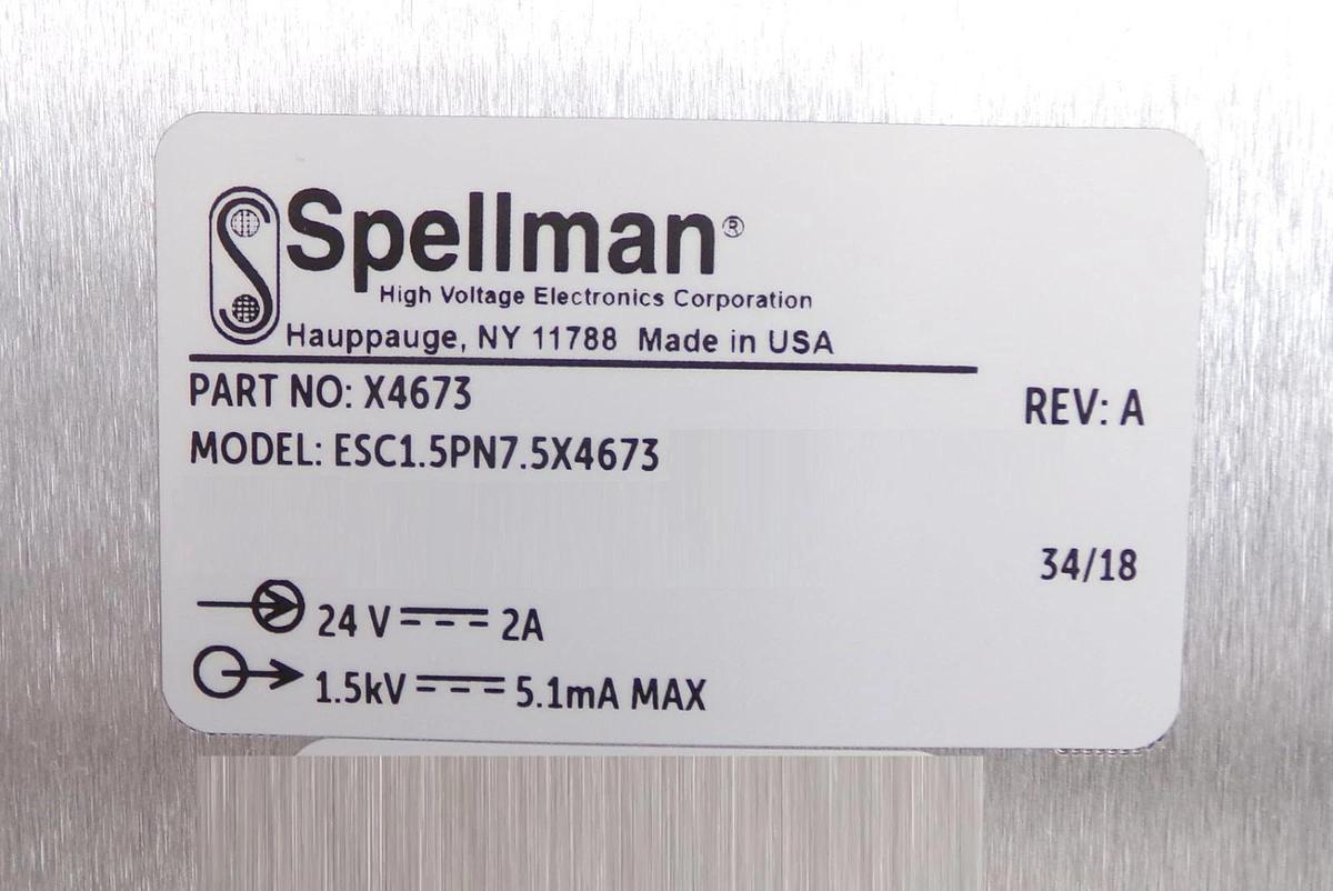 Spellman ESC1.5PN7.5X4673 High Voltage Power Supply X4673 New