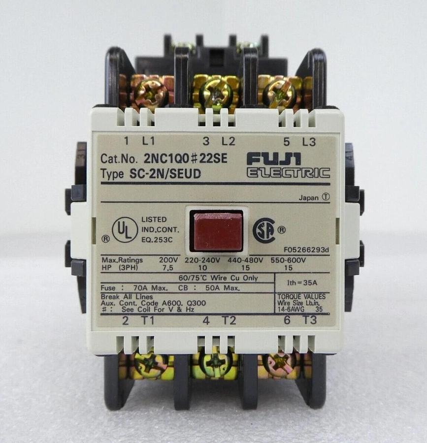 Used Fuji 2NC1Q0E22SE Magnetic Contactor SC-2N/SE Mattson 579-06994-00 Lot of 14 New