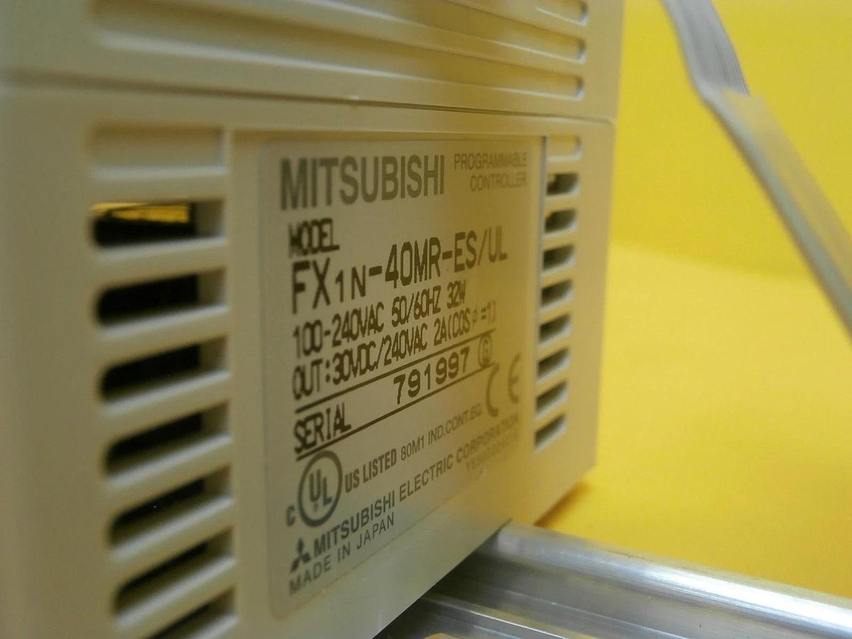 Used Mitsubishi FX1N-40MR-ES/UL PLC Control Assembly MELSEC FX2N-16EYR FX0N-3A Used