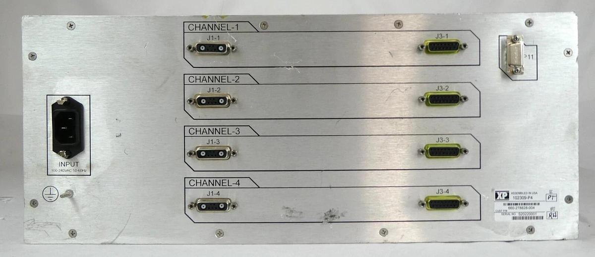Used XP Power 102309-P4 4-Channel Power Unit Novellus Systems 660-278828-004 Surplus
