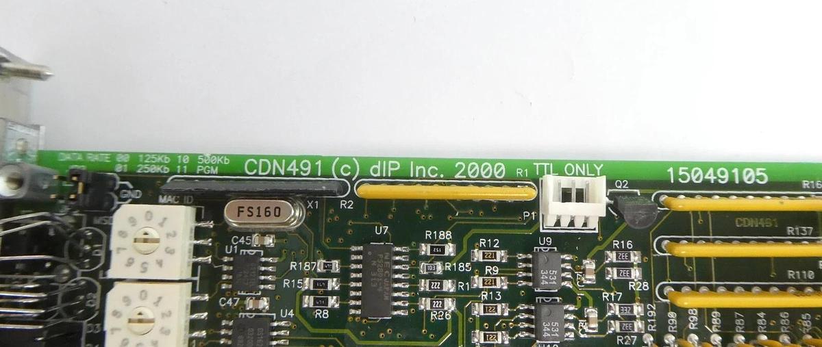 Used DIP 15049105 DeviceNet I/O PCB Card CDN491 DIP-094-089 AMAT 0190-02506 Working