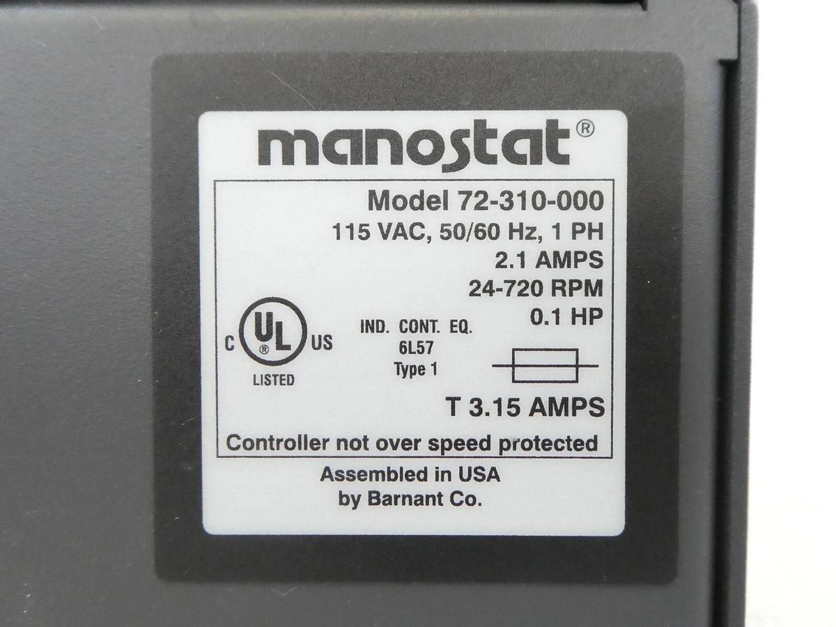 Used Thermo Scientific 73-310-000 Varistaltic Variable-Speed Manostat SIMON Working