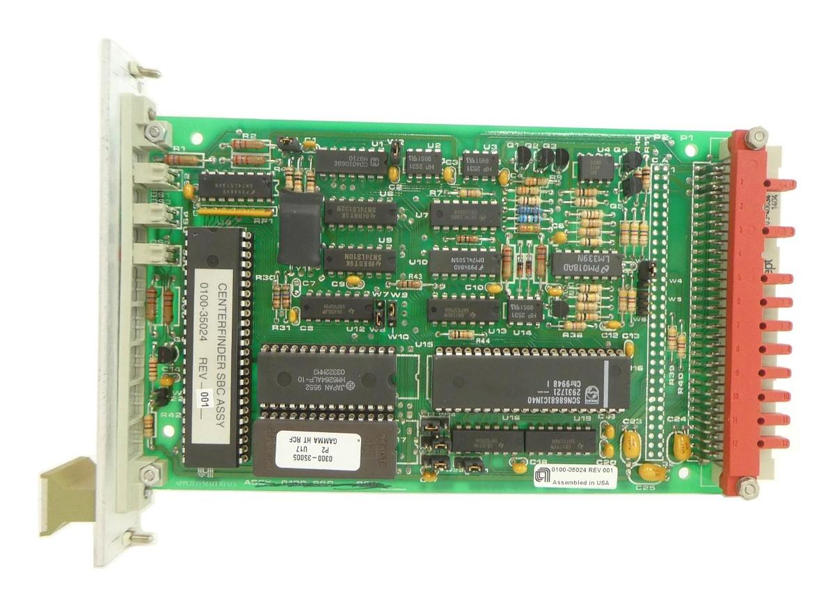 Used AMAT Applied Materials 0100-35024 Centerfinder SBC PCB Card Working Surplus