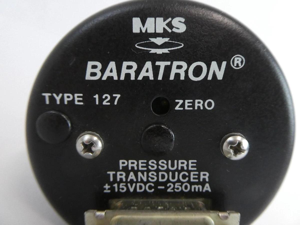 Used MKS Instruments 127AA-00010B Baratron Pressure Transducer Working Surplus