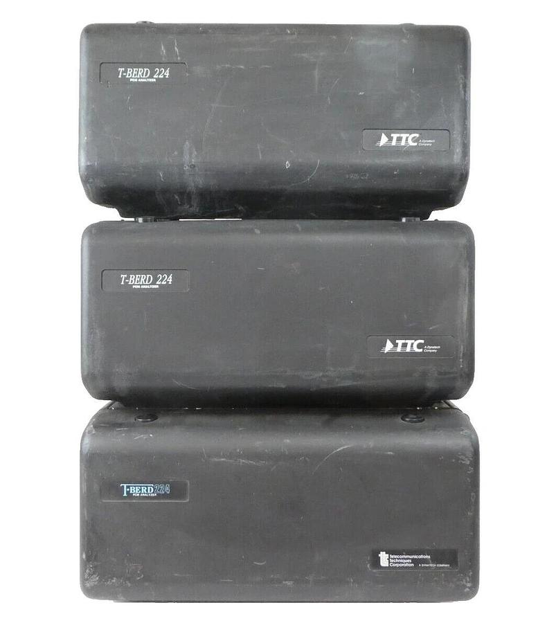 Used TTC T-BERD 224 PCM Analyzer Reseller Lot of 3 41934 L.01 9 Option Spare Surplus
