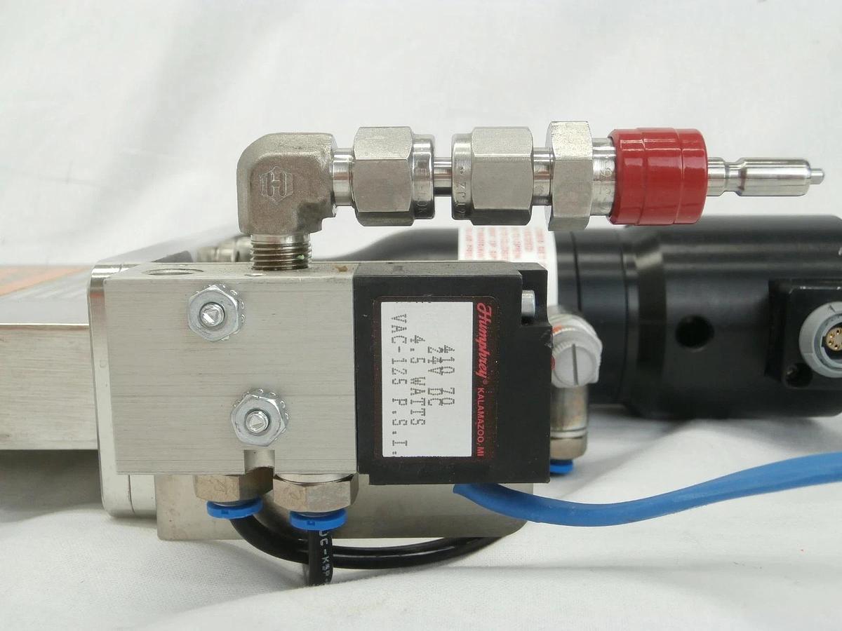 Used Edwards NGW415000 Pneumatic Vacuum Gate Valve Humphrey 410 70 Copper Cu Working
