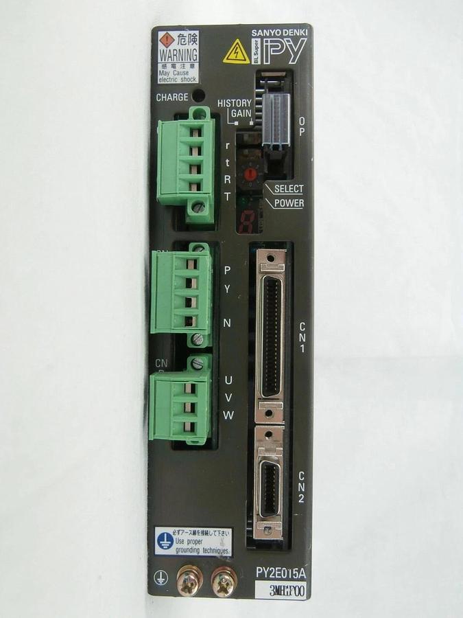 Used Sanyo Denki PY2E015A3MH1P00 Servo Amplifier BL Super PY Used Working