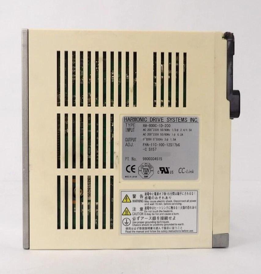Used Harmonic Drive Systems 9800304515 Servo Drive Amplifier HA-800C-1D-200 Working