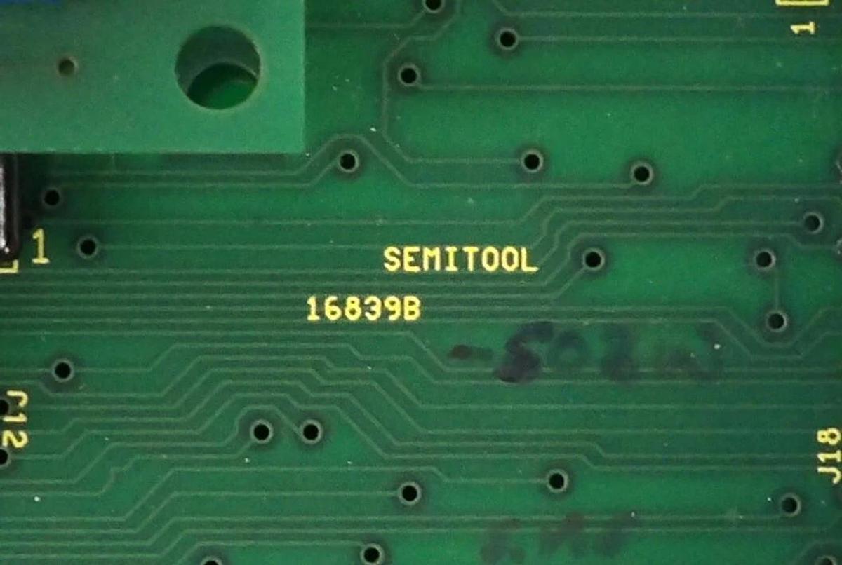 Used Semitool 16839 Robot Quad Speed Limit Circuit PCB Board 16843 Working Surplus