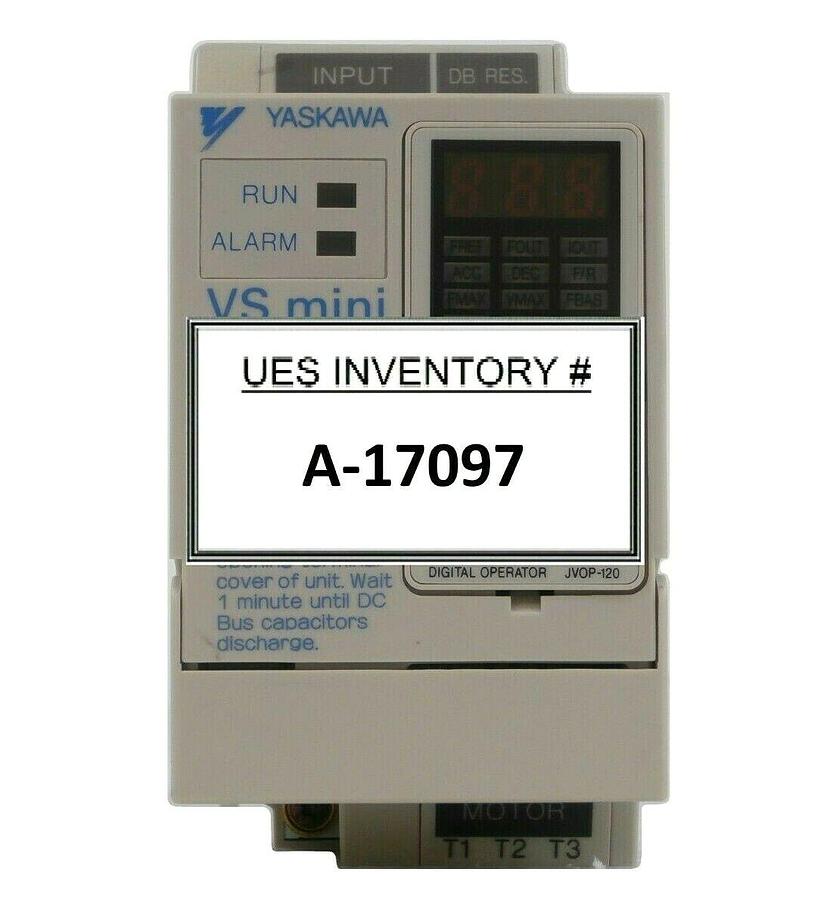 Used Yaskawa CIMR-XCAV20P2 Digital Inverter VS mini JVOP-120 200V 3 Phase 0.2kW Spare