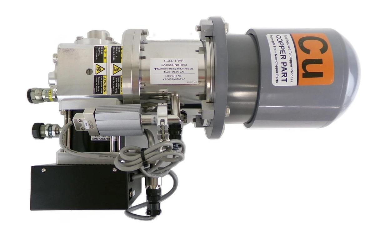 Used Sumitomo KZ-06SRN0T0A3 Cryopump System Cold Trap SICERA KZ Cu Working Surplus