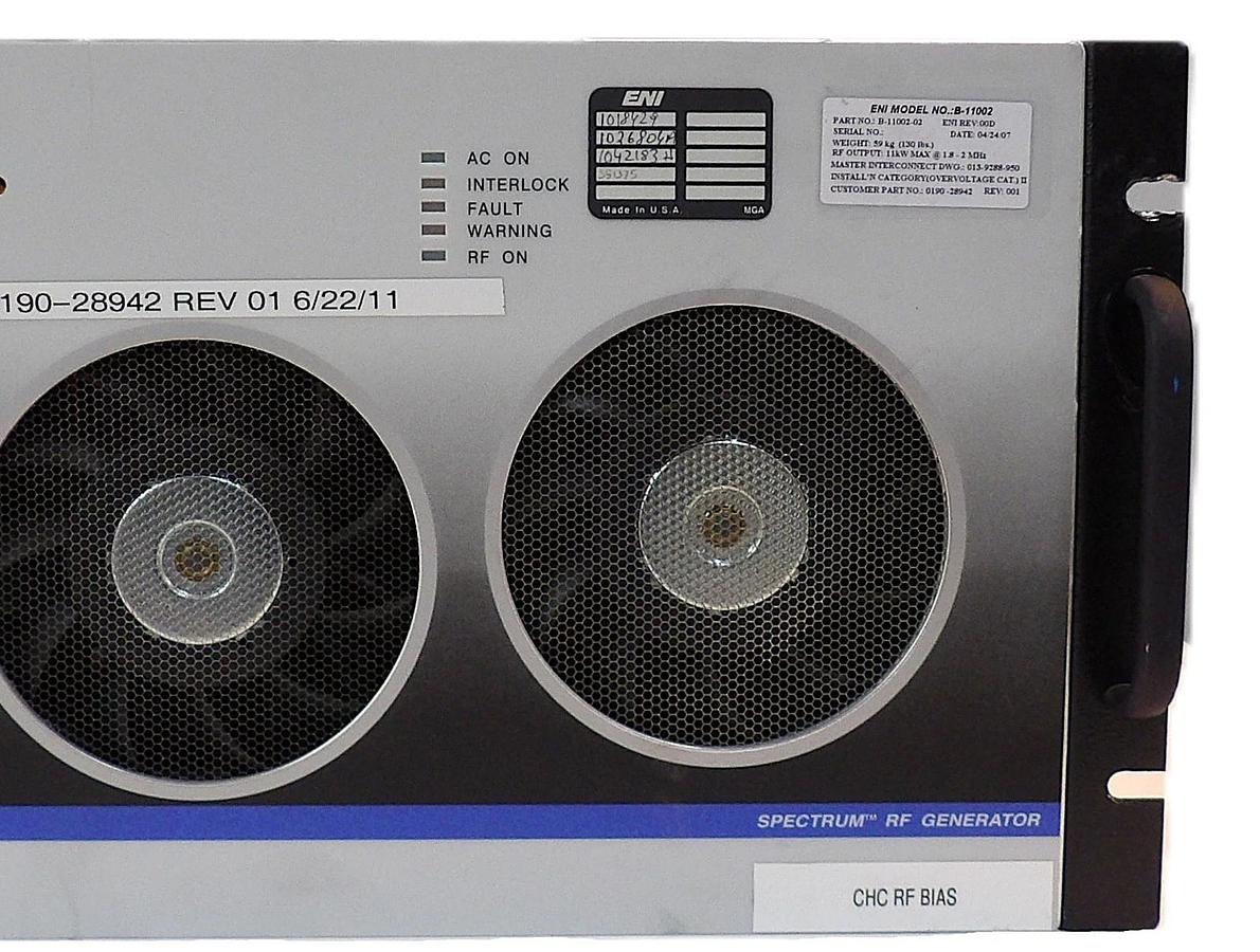 Used Spectrum 11002-02 ENI Power Systems 0190-28942 RF Generator 11kW Working